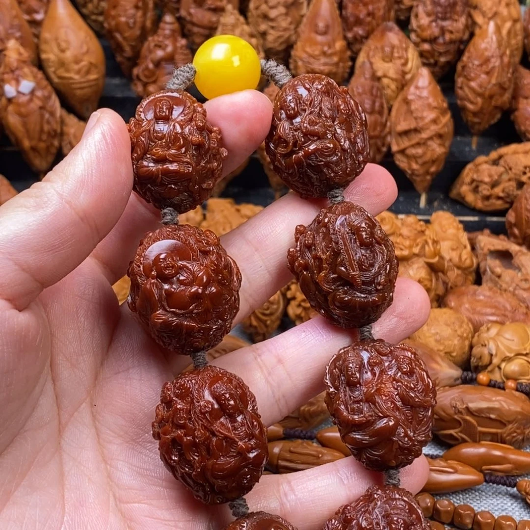 巳***孞橄榄核手串/手链核雕