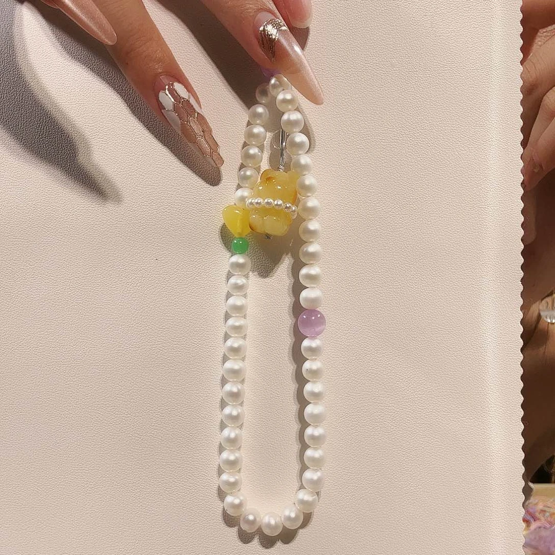 颈饰未镶嵌淡水珍珠手机链