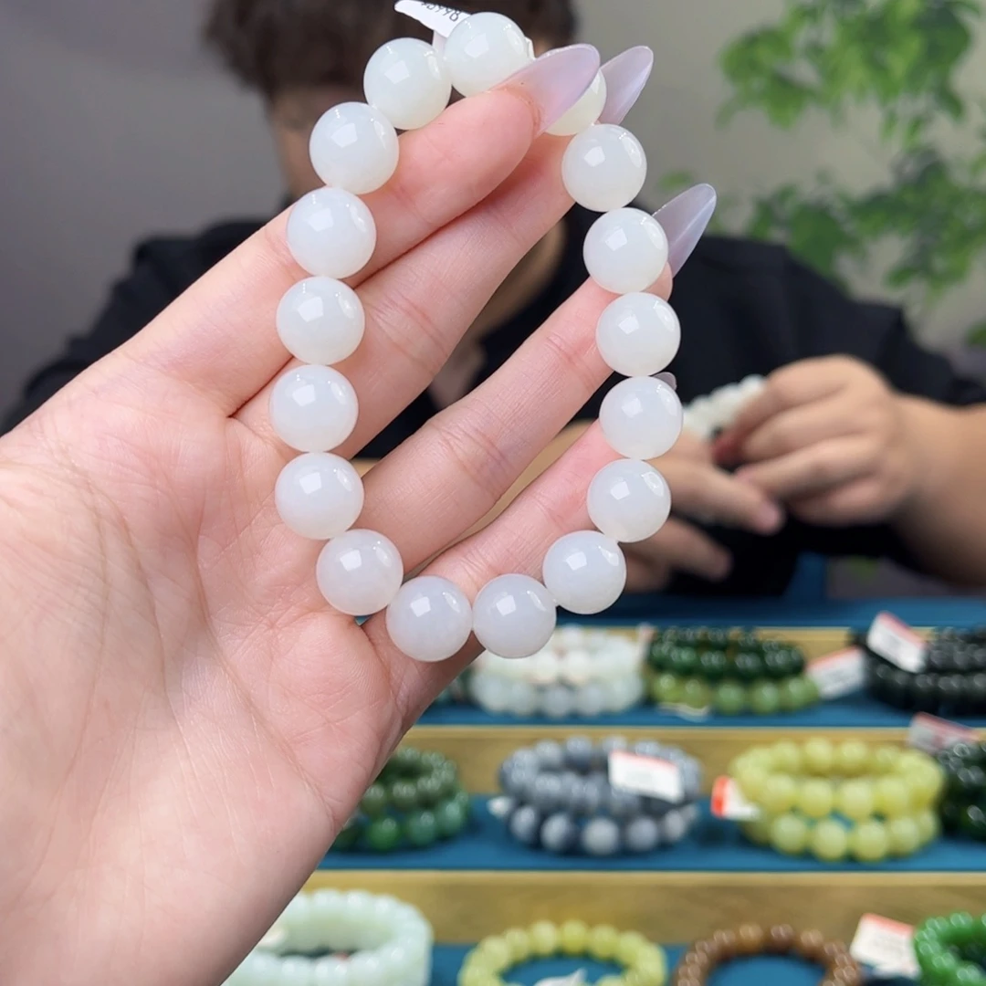 和田玉未镶嵌手链天然和田玉新疆且末天泰12