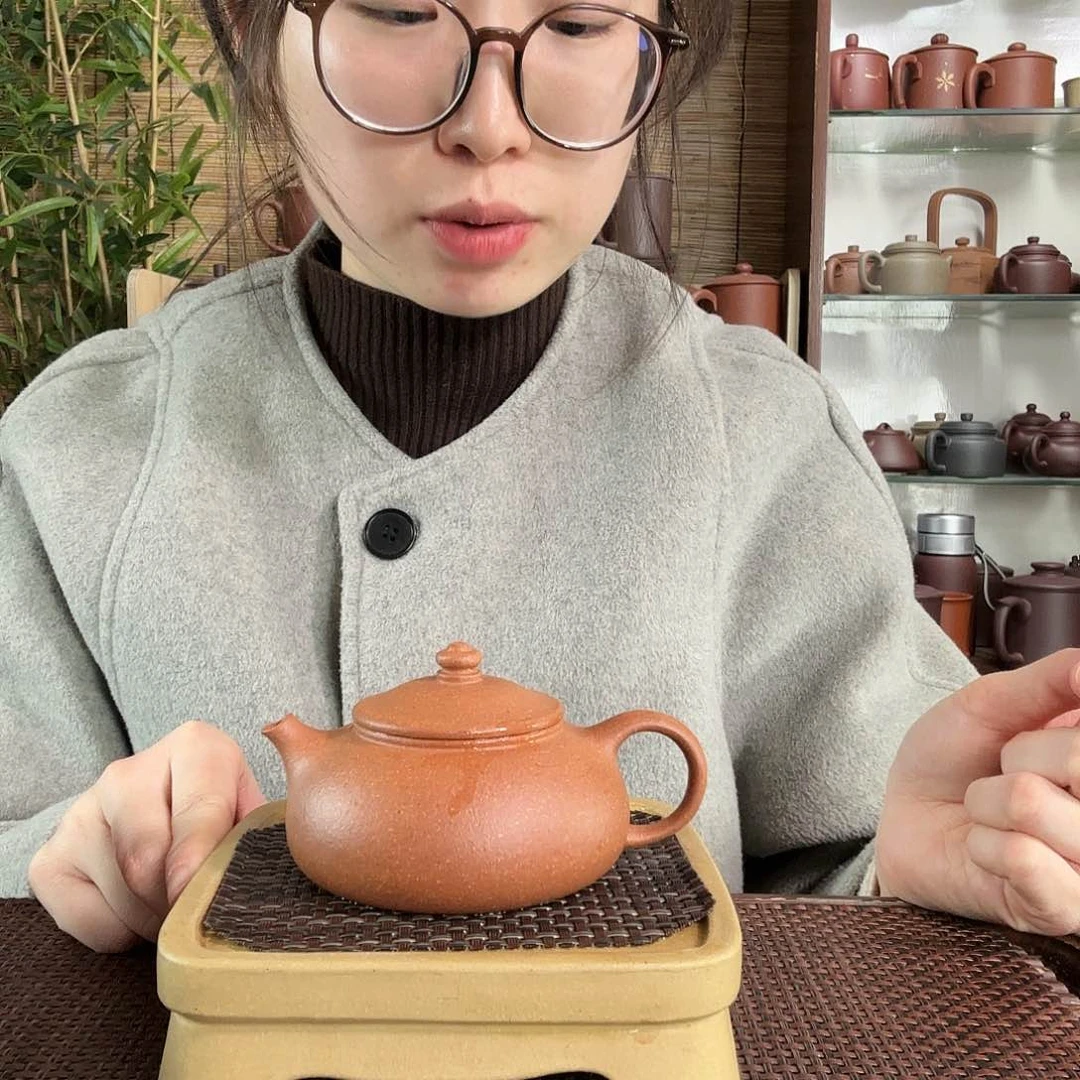 紫砂茶杯金降坡寒江壶150CC左右