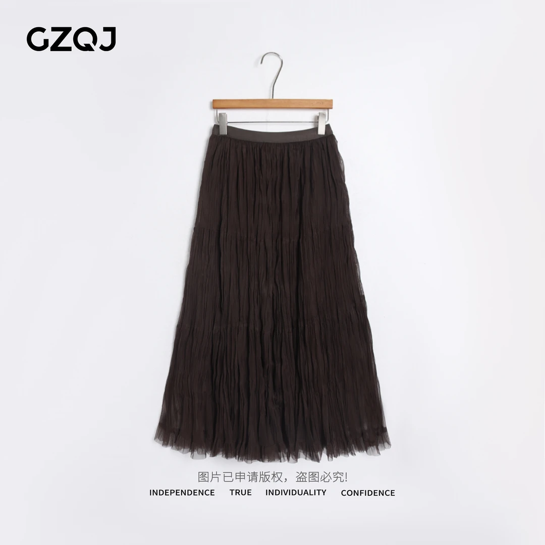 老琴私服【摇摆伦巴】高级感超好看松紧腰大摆裙半身裙女新款 76031