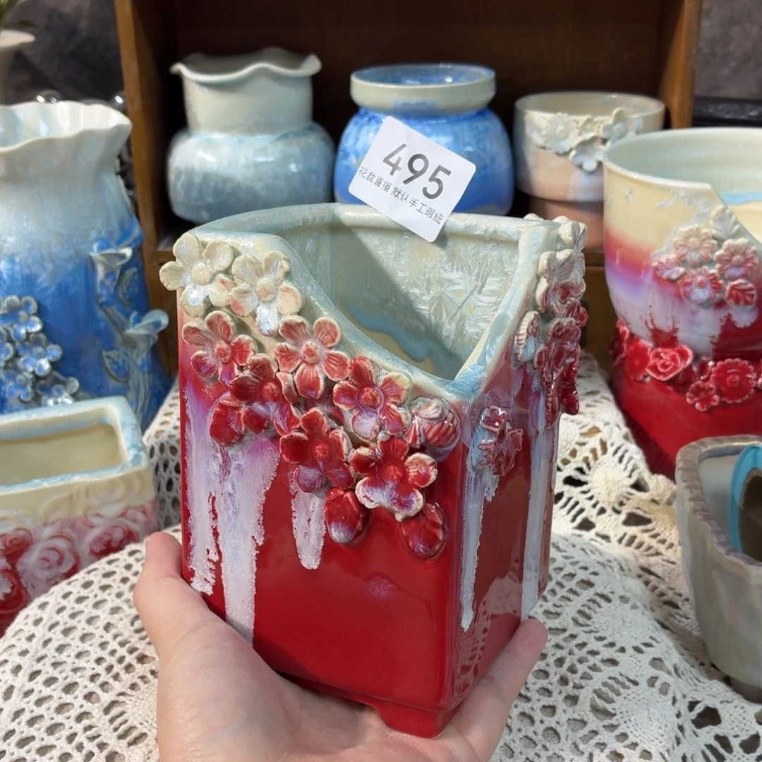 ****己景德镇陶瓷花盆花盆