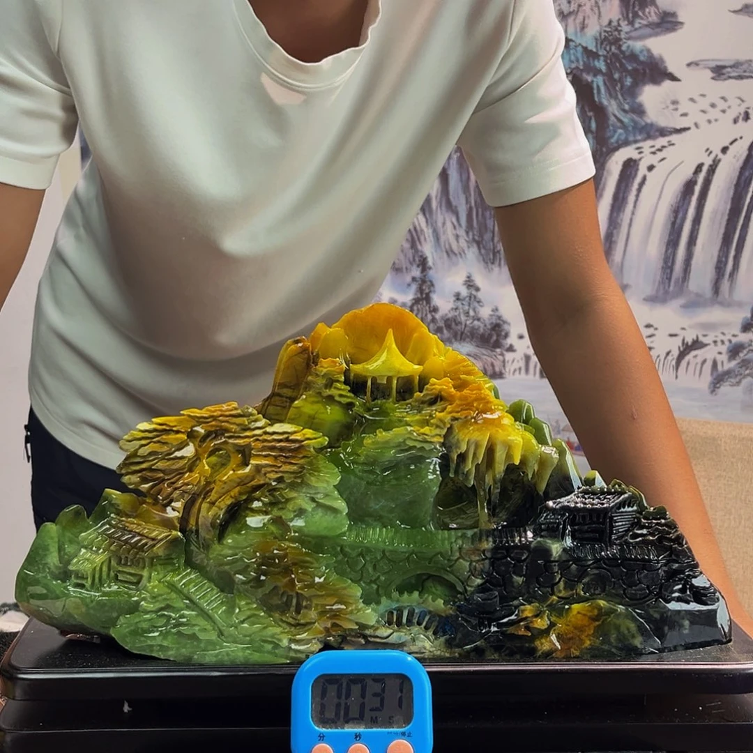 曹***姐玉玉摆件多色带底座