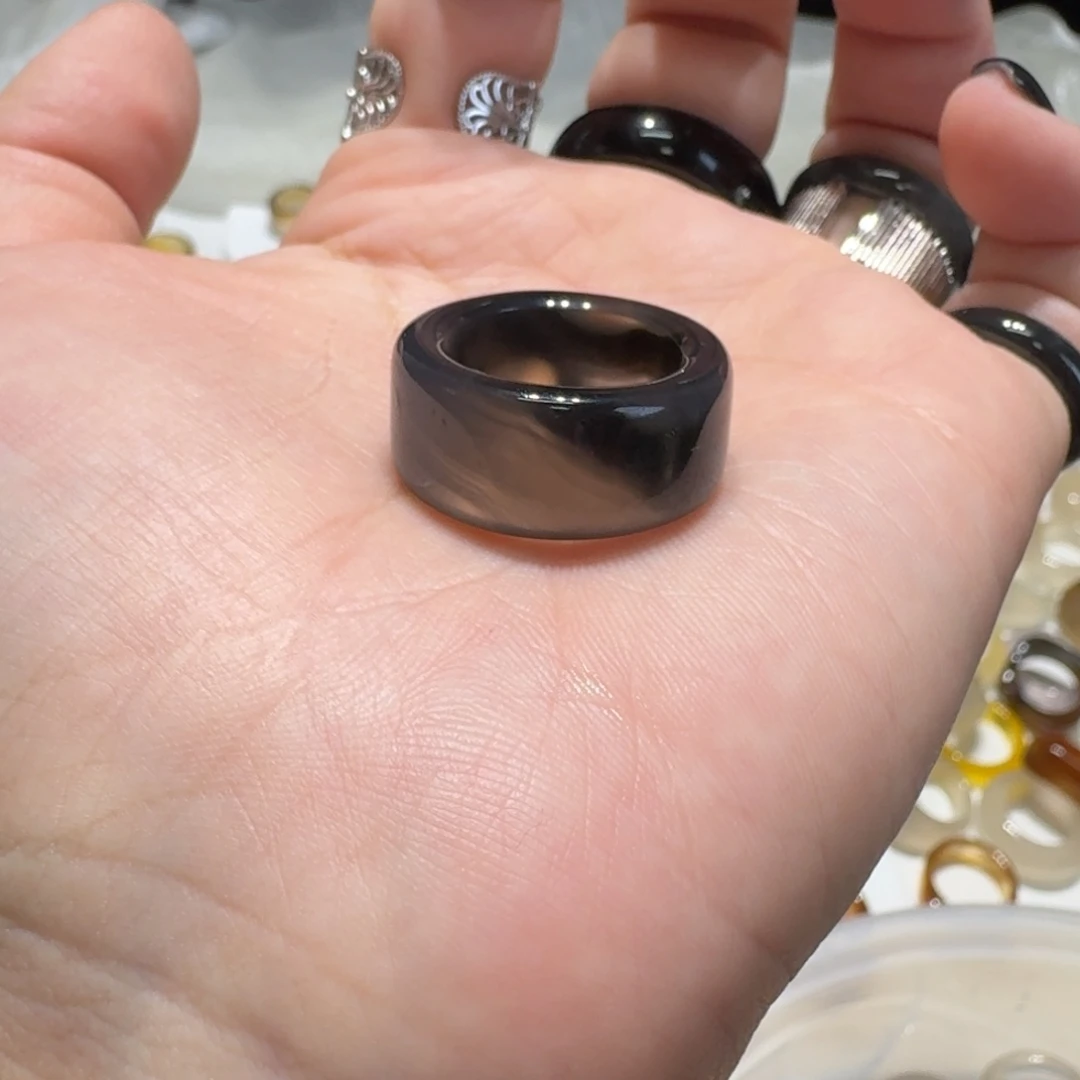 玛瑙/玉髓未镶嵌戒指港14/15