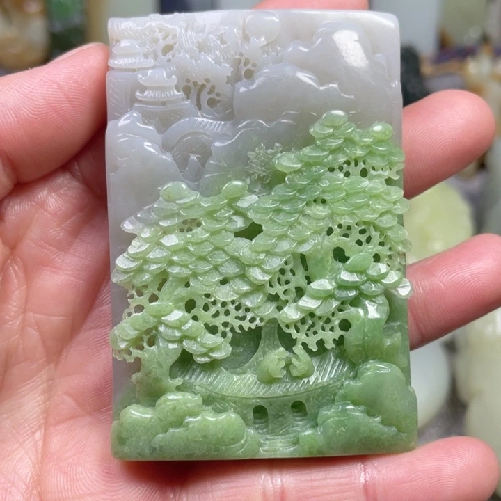 和田玉未镶嵌挂件