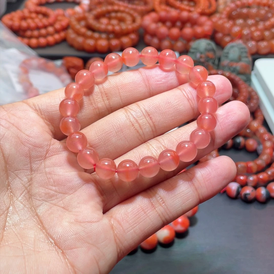 南红玛瑙手链未镶嵌