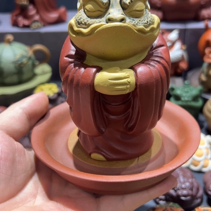 紫砂茶宠紫砂茶宠无极蟾仙加底座