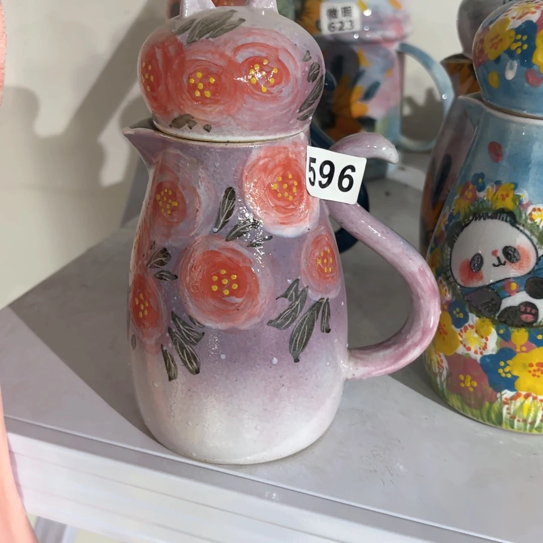 景德镇手绘高温釉下彩陶瓷茶具