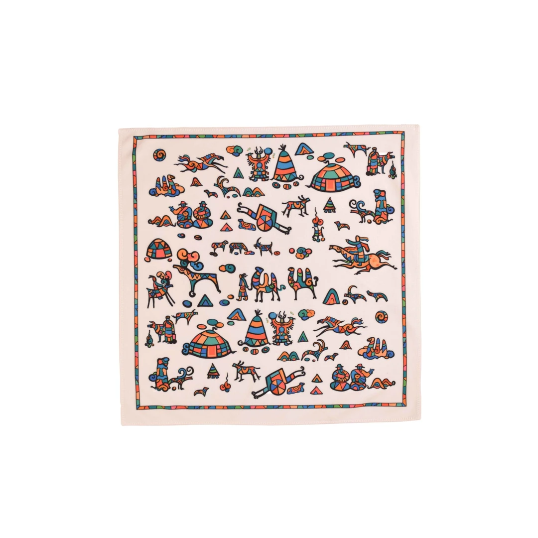 「卓伦」45*45民族风家用 百贴布 魔术布 化妆收纳包