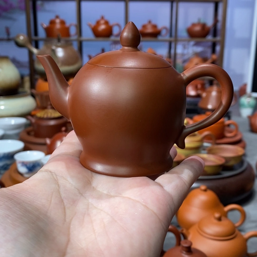 紫砂茶壶章淑煌朱泥美人肩100cc