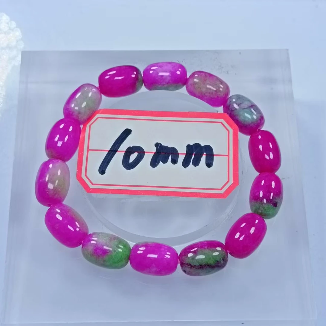 玫绿花舒桶珠10mm手串发一条31I22