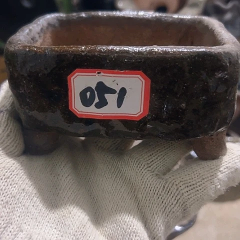 红陶粗陶花盆手工