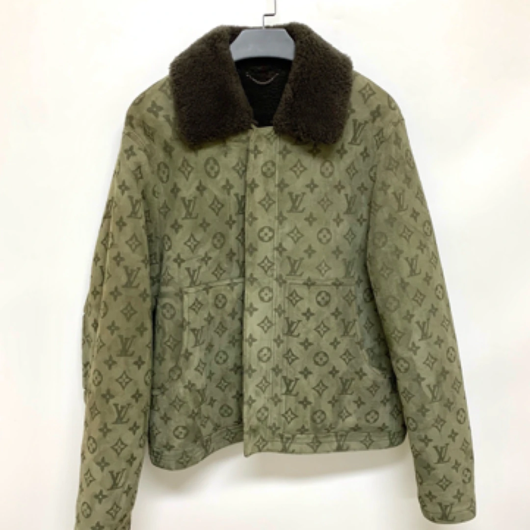 未使用 LouisVuitton/路易威登 皮毛一体外套/52码Y6952