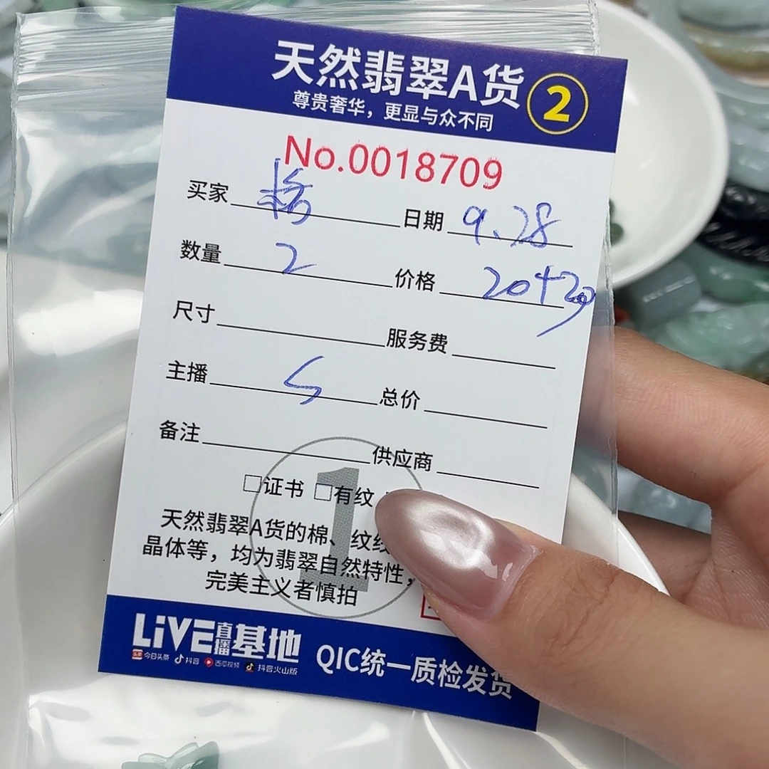 格***局翡翠未镶嵌颈饰34