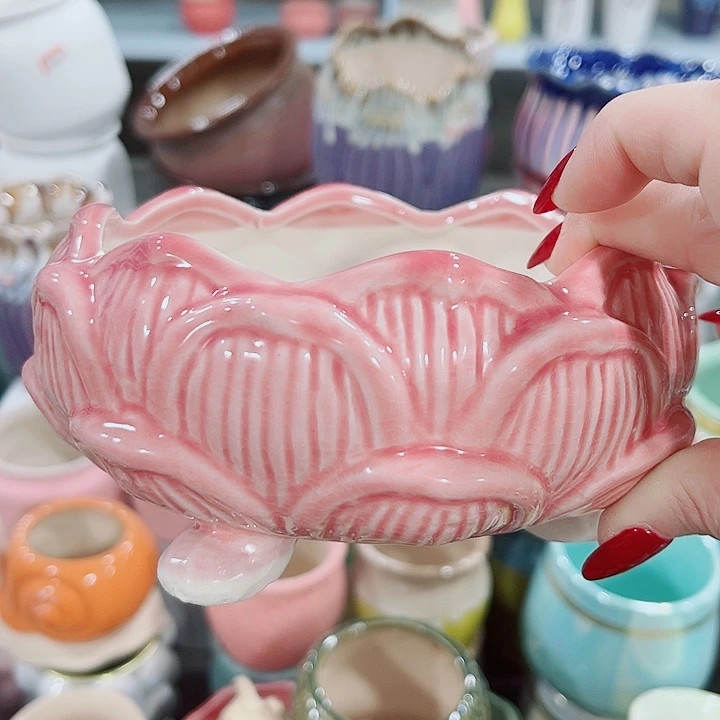 多肉陶瓷花盆满10元包邮