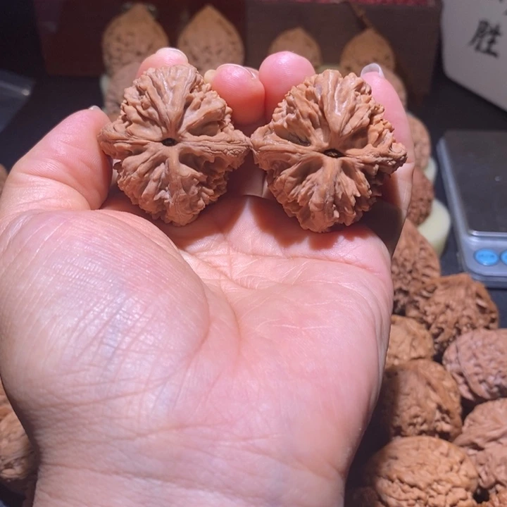 一***四文玩核桃吊坠大沽石