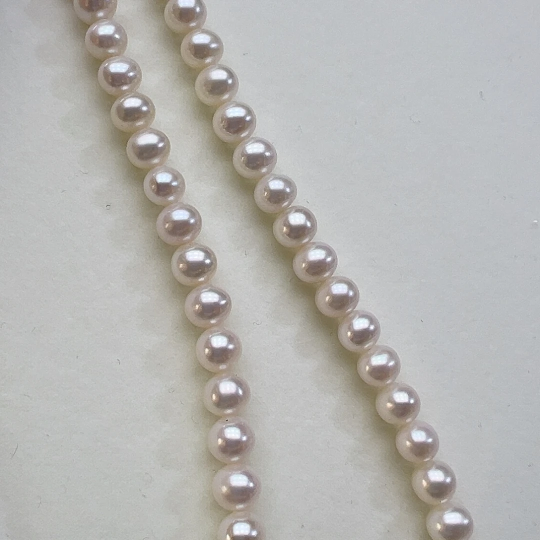 颈饰淡水珍珠银S925镶嵌➕➕6.7高品极光炫彩