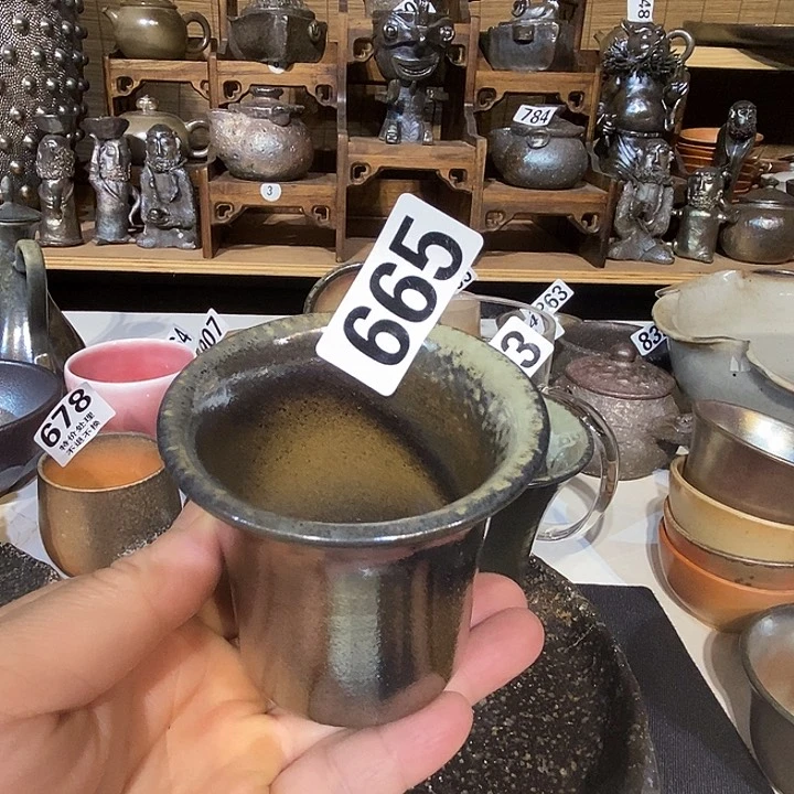 高温柴烧陶泥主人杯