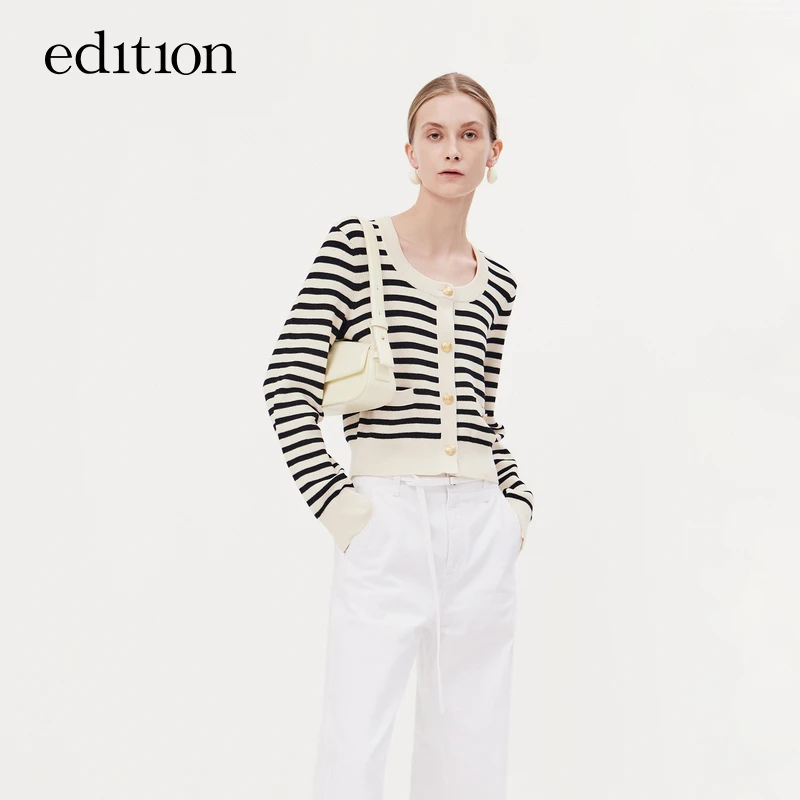 【金拐子专属】edition复古条纹针织开衫#EBD1CART09