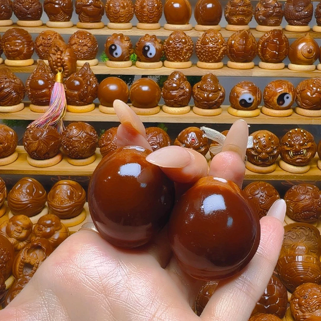墨***店手串/手链橄榄核元宝富家一对初级玉华