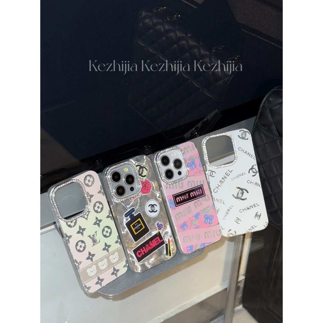 【壳之】高级感钻框轻奢潮牌适用苹果16/15/14/13/12promax11手机壳