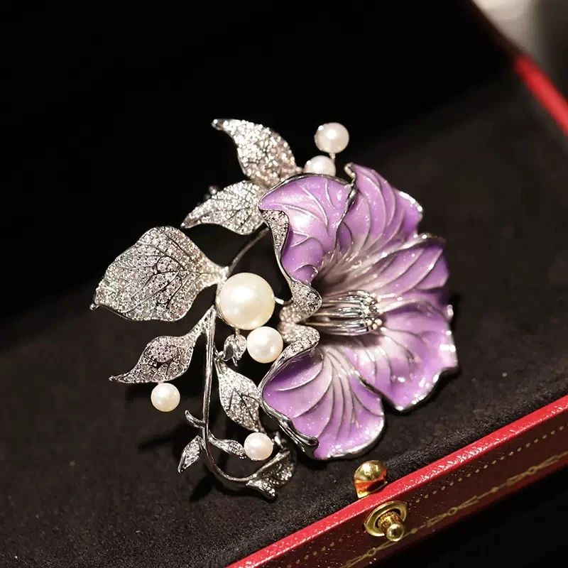 S197牵牛花高级胸针