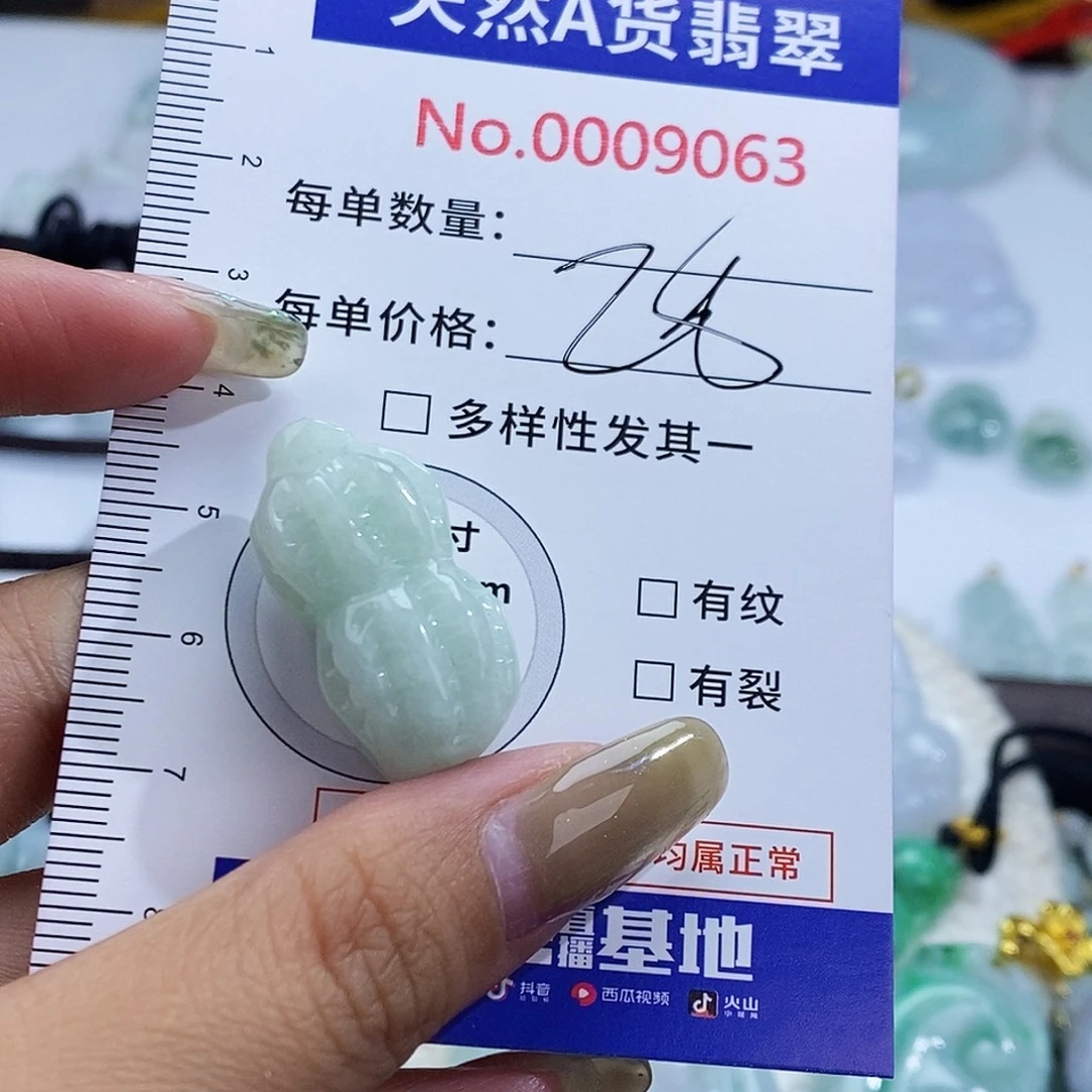 翡翠未镶嵌颈饰9063