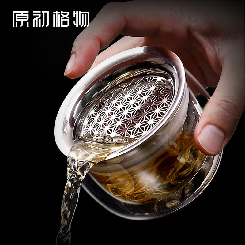 原初格物泡茶壶泡茶神器玻璃盖碗手抓壶飘逸泡茶器茶壶单壶