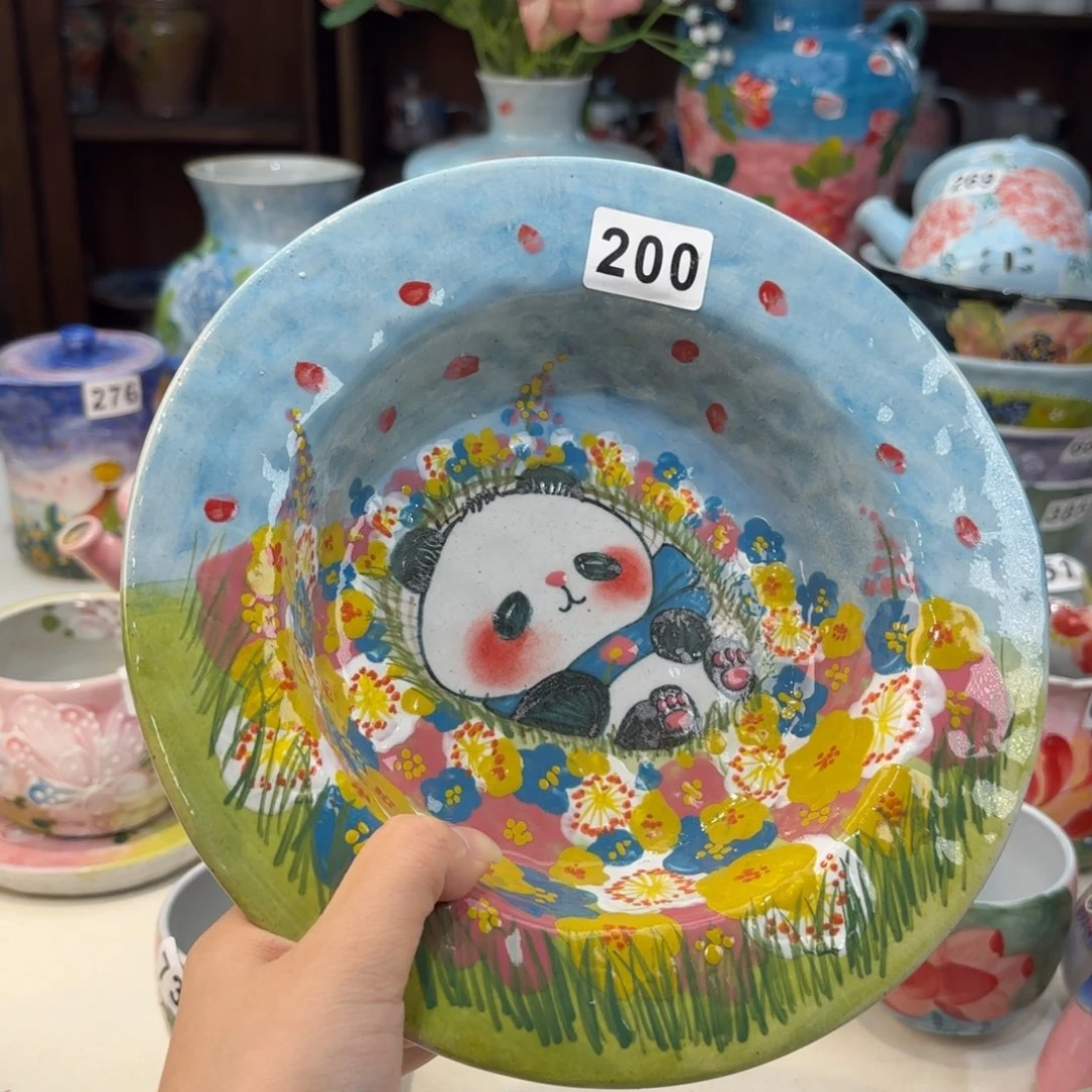 瓷片景德镇手绘高温釉下彩陶瓷茶具