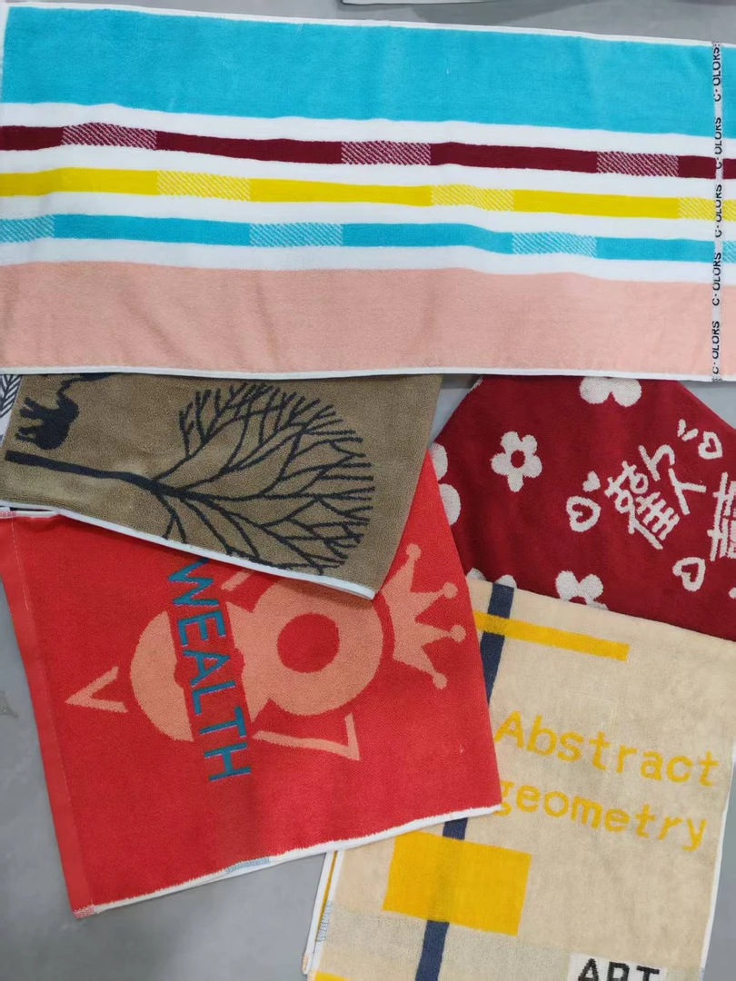 3条装色纱纯棉大毛巾微微瑕疵