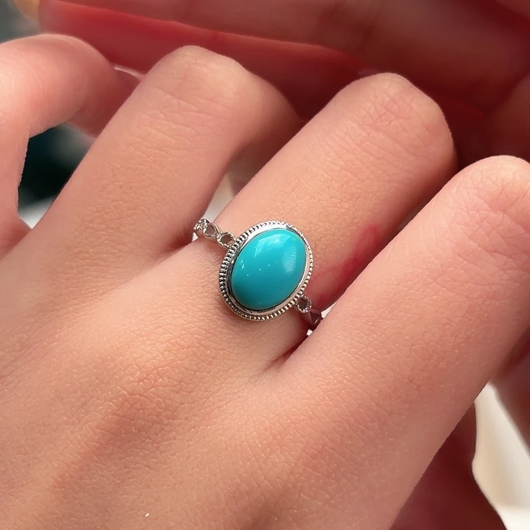 绿松石银S925镶嵌颈饰