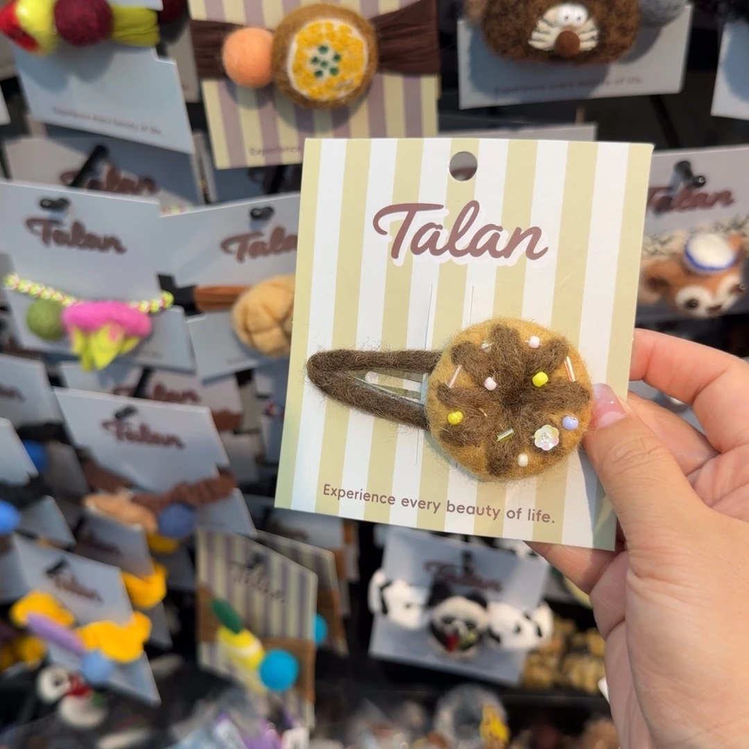 皮质非金属甜甜圈掰掰夹