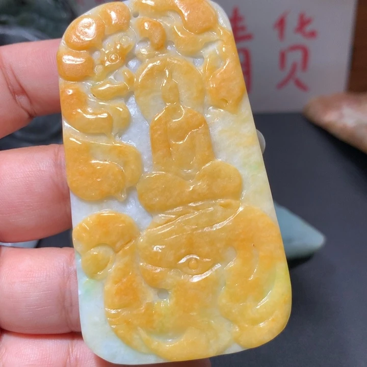 翡翠未镶嵌颈饰保真天然A货翡翠