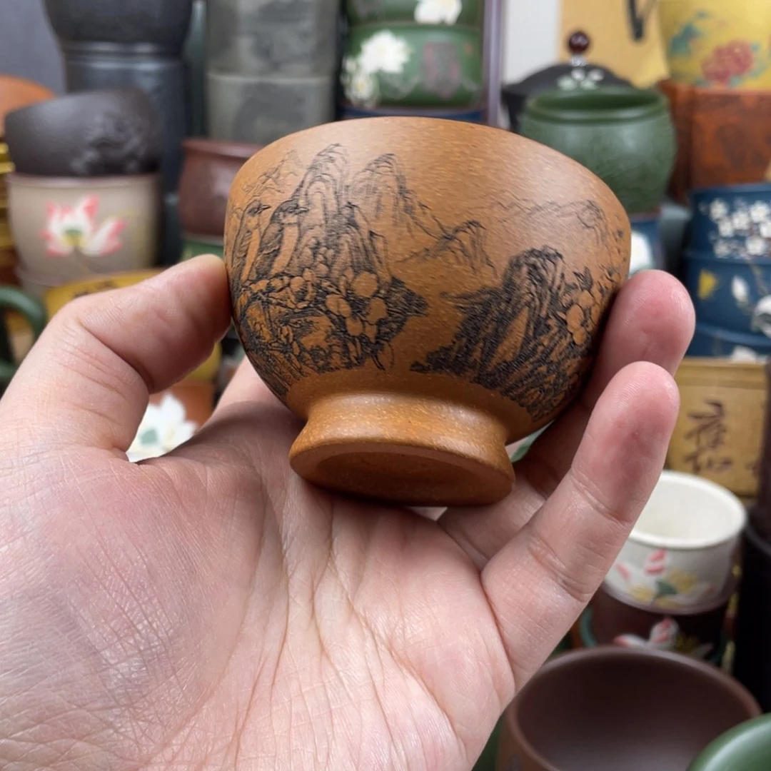 紫砂茶杯紫砂茶杯