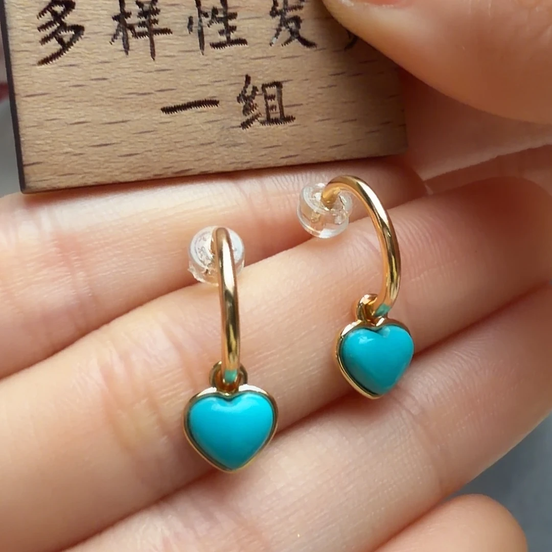 绿松石银S925镶嵌颈饰