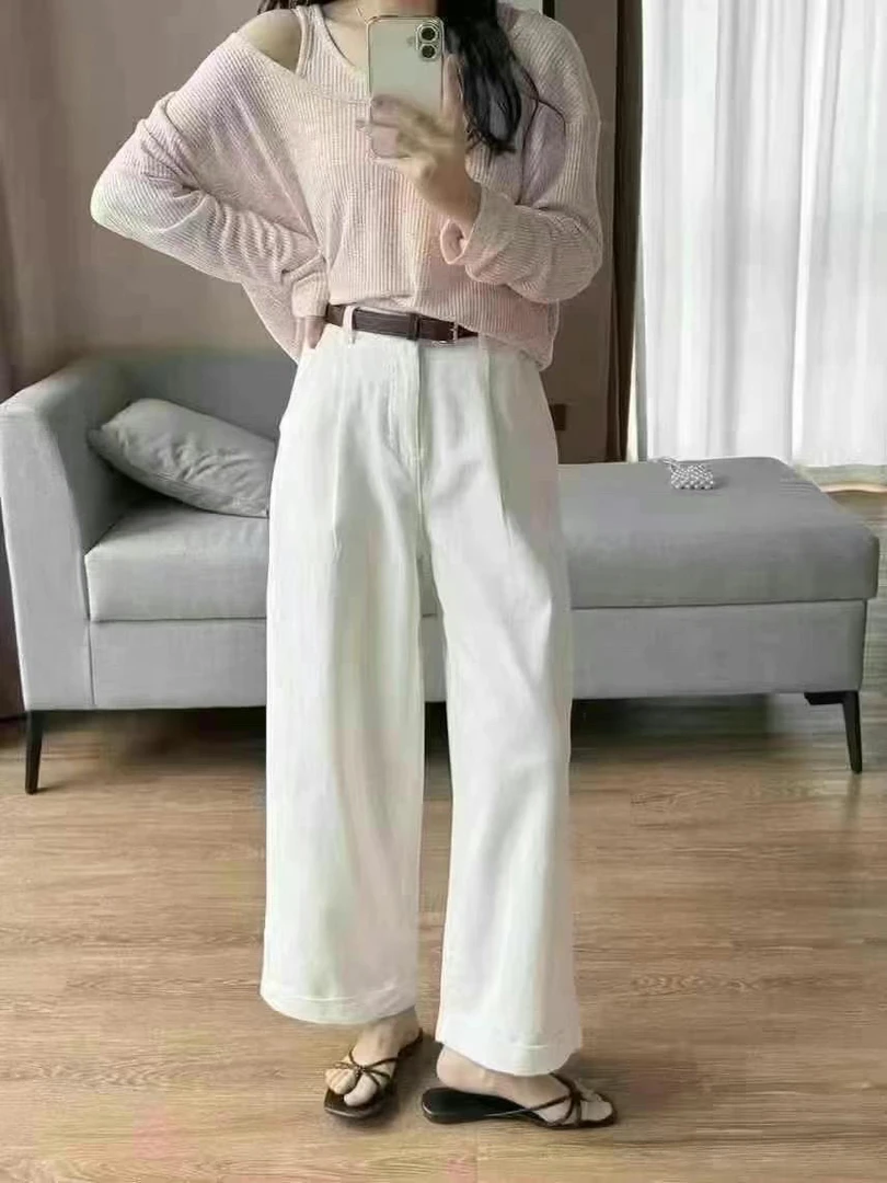 笑笑定制韩系夏季薄款阔腿裤显瘦百搭K122