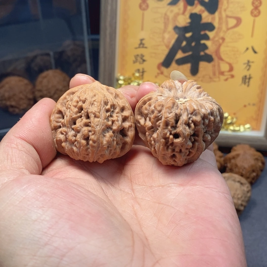 把件文玩核桃全品无修39尺头水儿平谷凹底