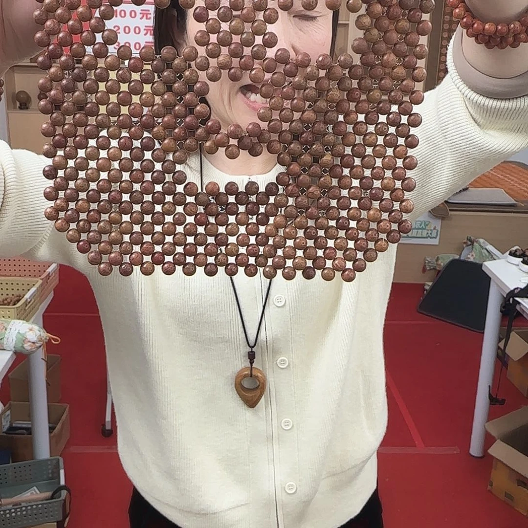 泗水砭石清仓福利纯手工编织面罩