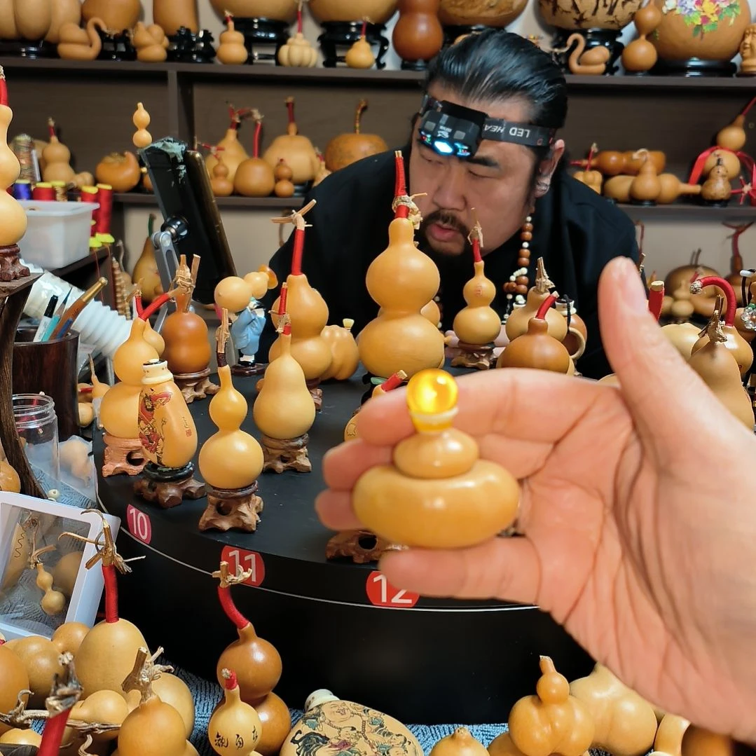 开***心葫芦福禄双全手把件