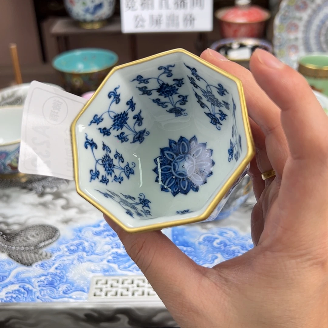 ****默瓷片景德镇手工手绘陶瓷