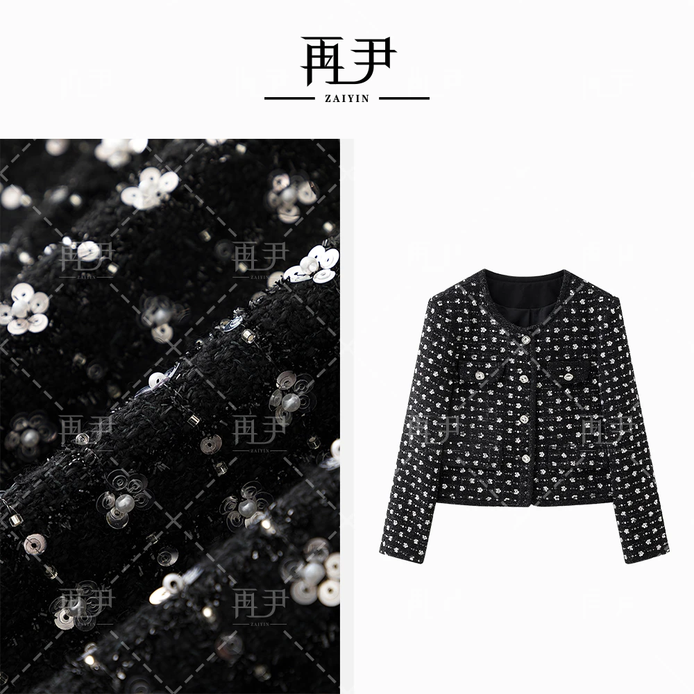 【黑钻】2024新款小香风时尚百搭气质显瘦减龄款短外套WG1229