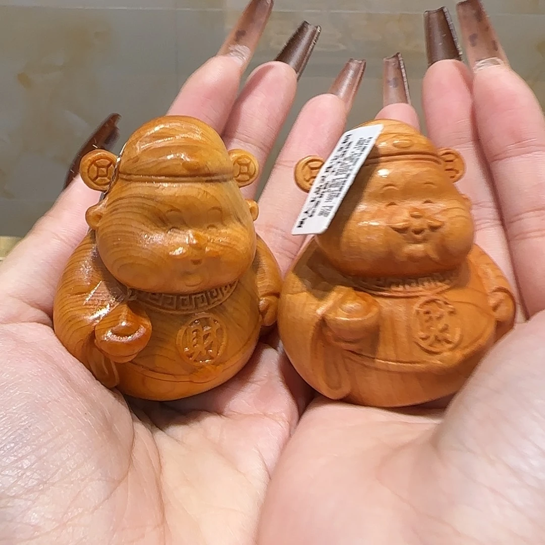 崖柏小财财多样发一摆件