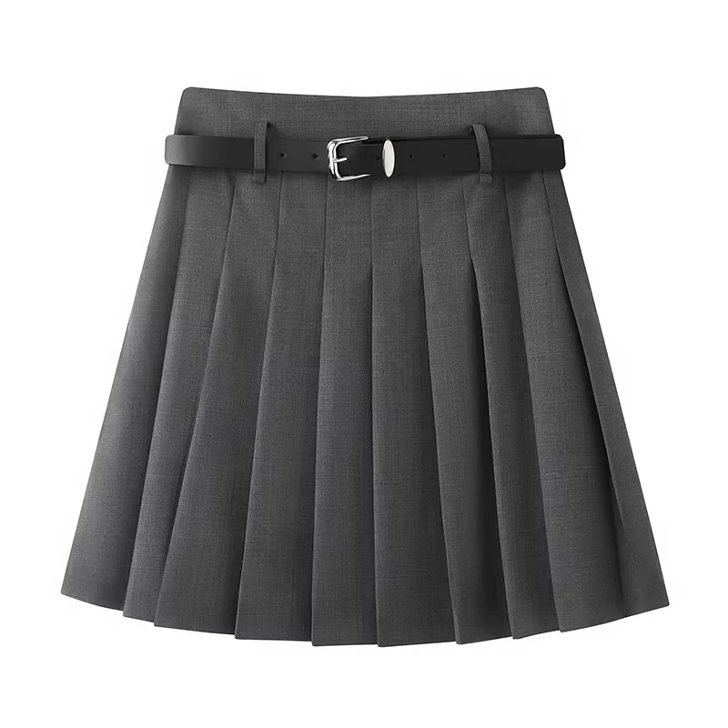 3524艾家2025年夏季新款休闲小个子甜美可爱风格知性风衣服半身裙