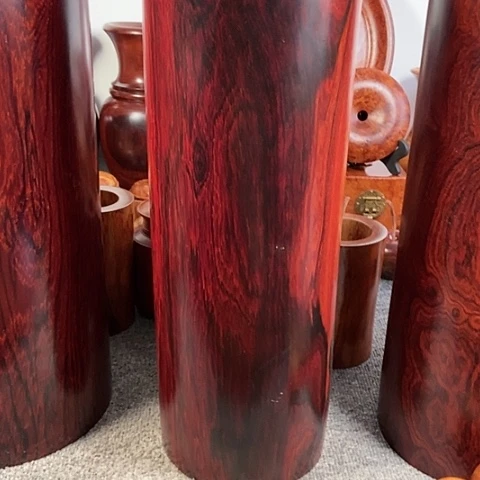 【闪购商品】木y**月红酸枝精品大筒一个