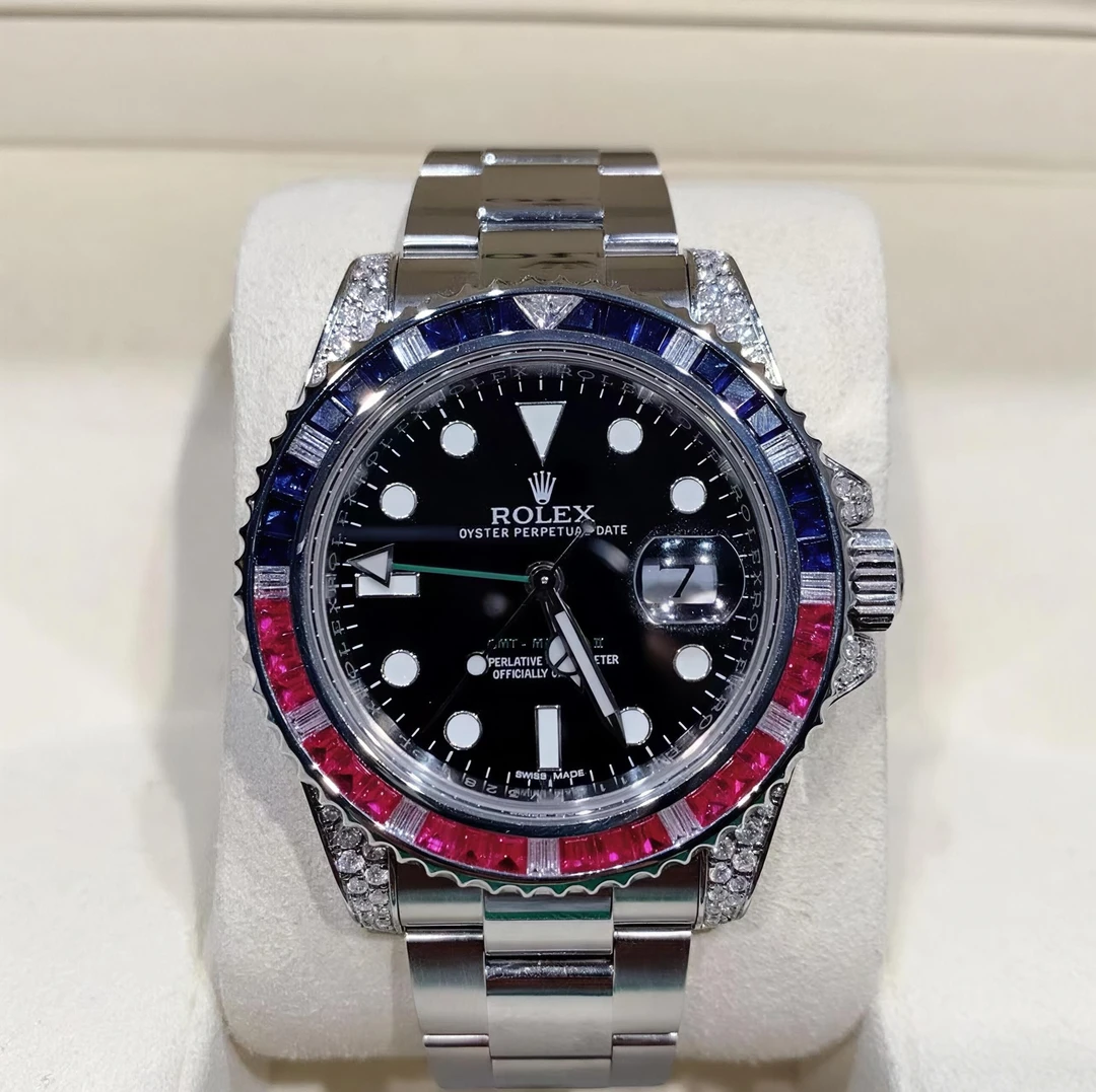 99新 Rolex/劳力士 116710可乐圈40表径后镶钻单表