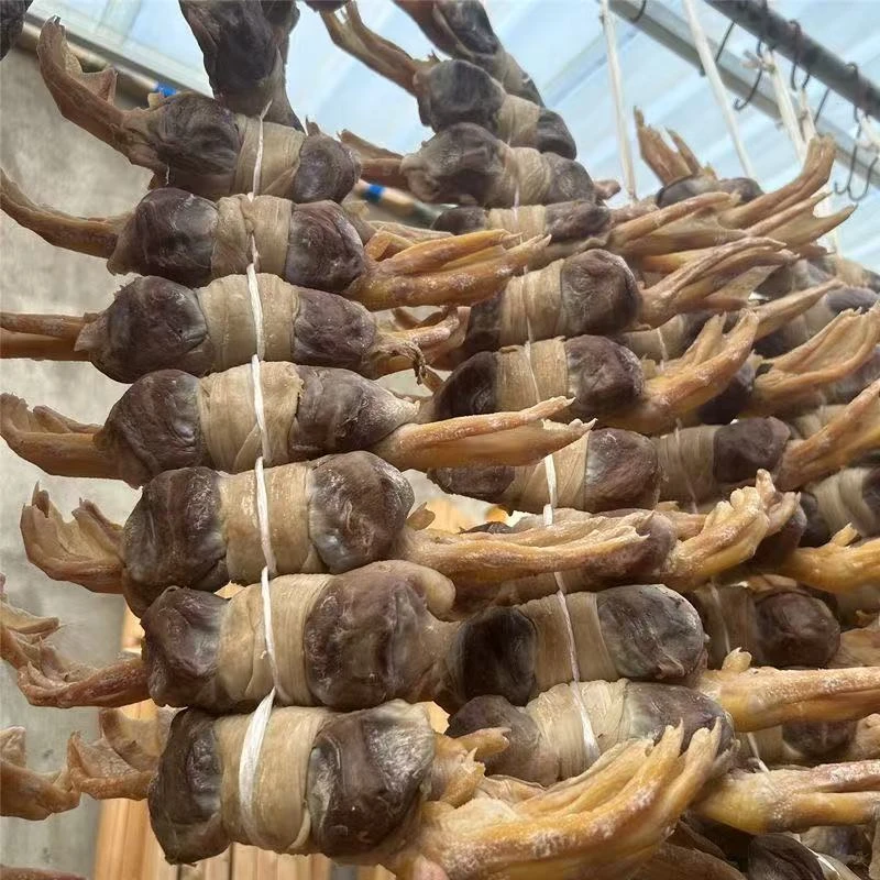 散养鹅胗爪手工腌制皖西大白鹅胗爪自然晾晒腊美味年货