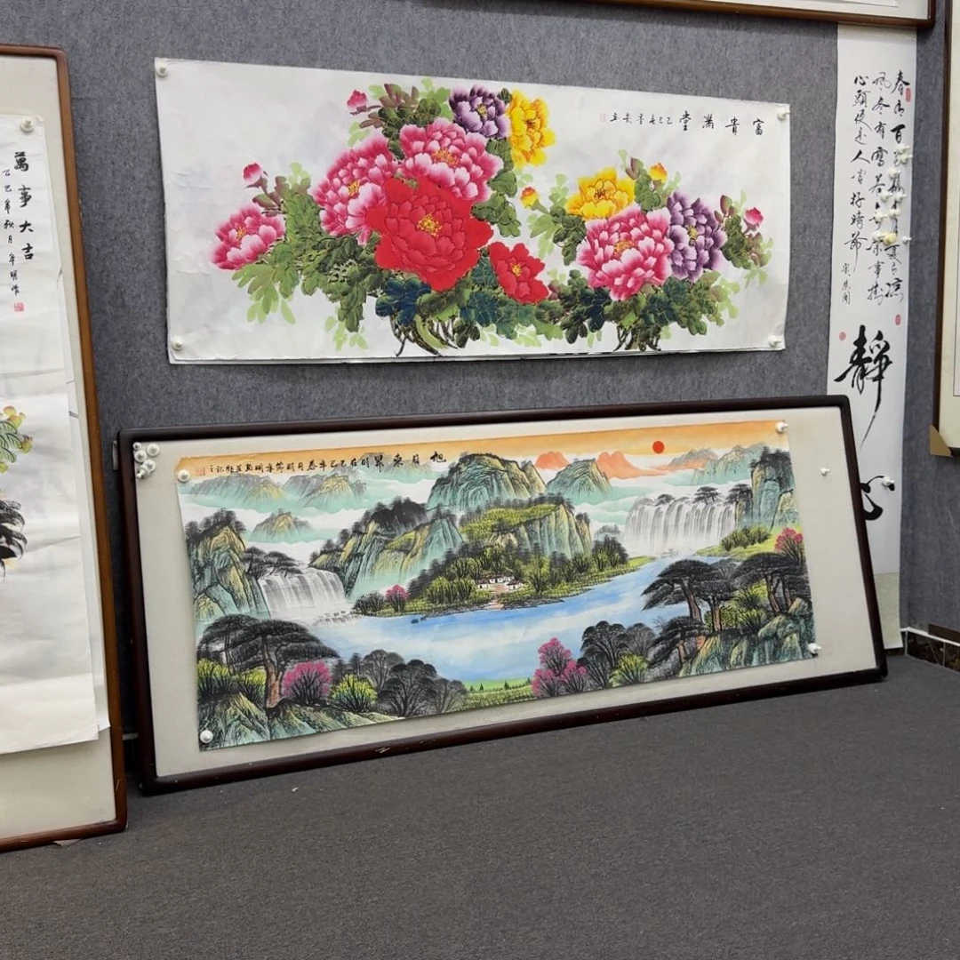 国画六尺富贵满堂画芯一幅
