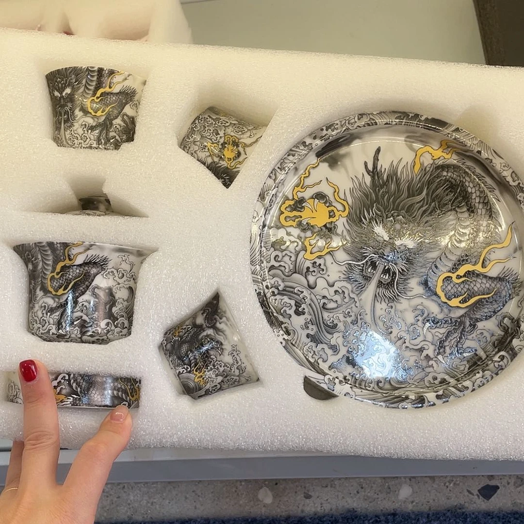 陶景德陶瓷盖碗茶具