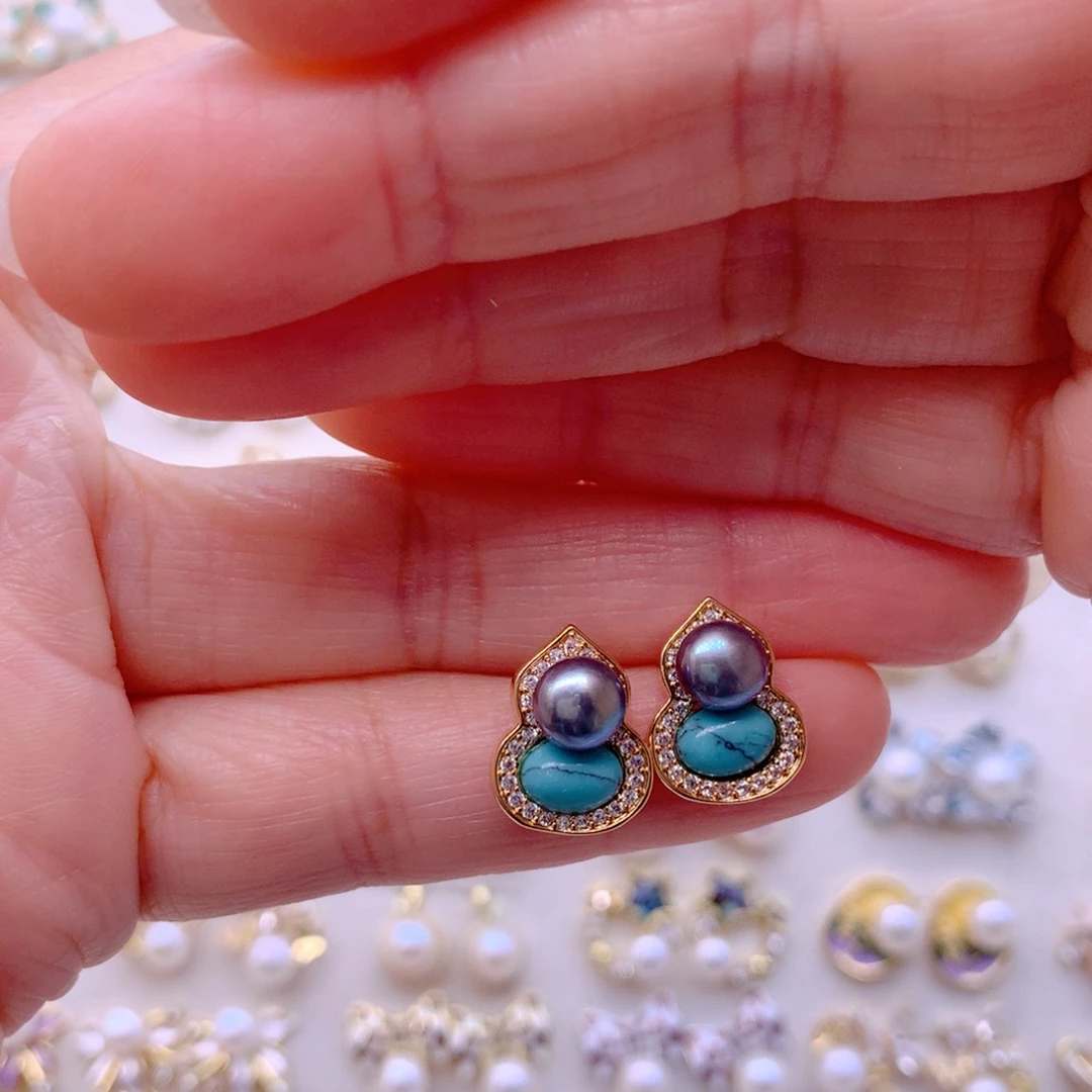 耳饰淡水珍珠合金