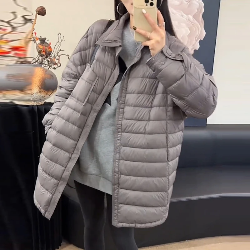 2025秋季新款翻领设计感外套女韩版时尚高级感纯色小众洋气上衣